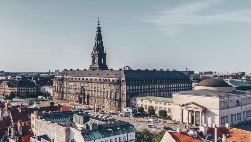 The Danish parliament building Christiansborg Palace