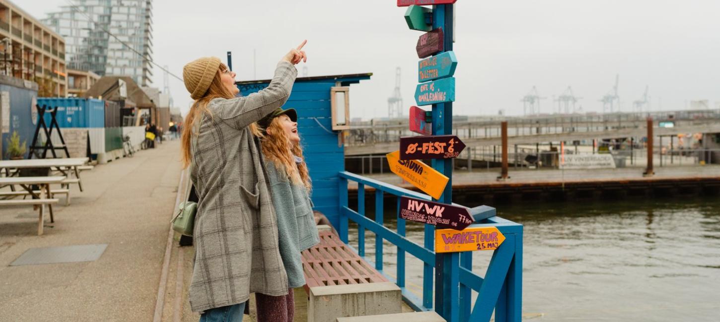 Family in Aarhus in Autumn