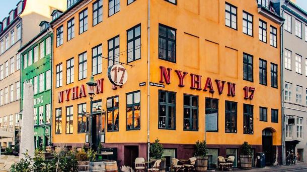 An iconic corner in Nyhavn, Copenhagen, Denmark