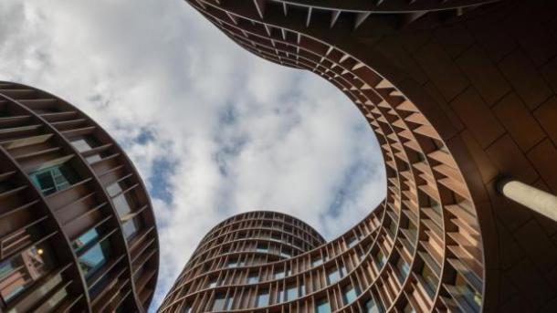 Axel Towers i København, designet av Lundgaard & Tranberg Arkitekter.