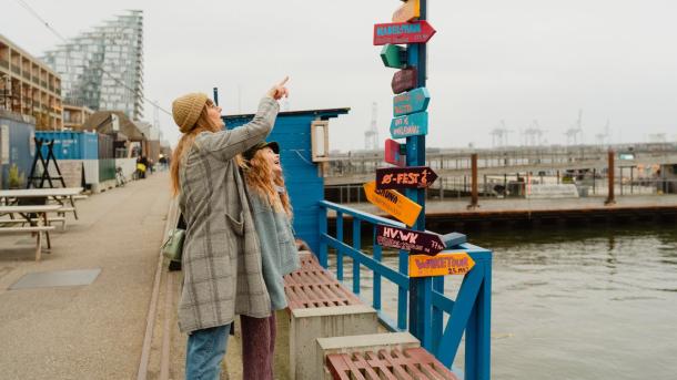 Family in Aarhus in Autumn