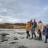 Family at the beach at Lille Vildmose, North Jutland