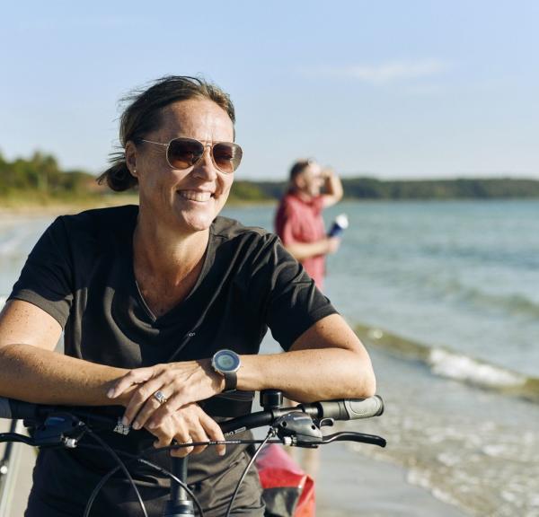Fahrradfahren direkt an der Dänischen Ostsee in Djursland
