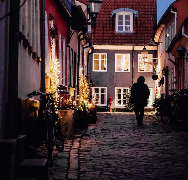 hjelmerstald aalborg denmark in winter