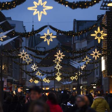 Juledekorasjoner i Vejle, Danmark