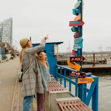 Family in Aarhus in Autumn