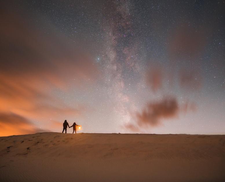Råbjerg Mile in the nightime