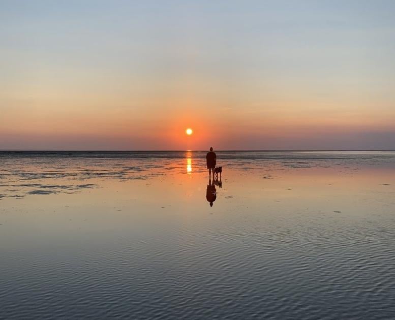 Sunset on Vadehavet